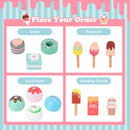 Kids Ice Cream Truck Pretend Play Set for Toddlers with Vending Machine