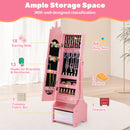 Kids Jewelry Armoire Cabinet with Storage and 2 Tilt Angles