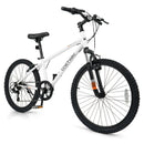 Kids Mountain Bike 20 24 Inch Child Bicycle for Boys Girls Aged 8+ Years Old White