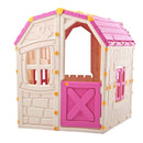 Kids Outdoor Playhouse with Openable Windows and Door for Indoor Room