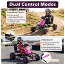 Kids Pedal Go Kart with Steering Wheel and Gear Shifter and Handbrake
