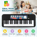 Kids Piano Keyboard 37-Key Kids Toy Keyboard Piano with Microphone for 3+ Kids