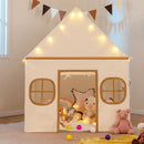 Kids Play Tent Large Playhouse with Door Curtain and Windows Star Lights