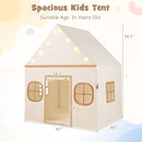 Kids Play Tent Large Playhouse with Door Curtain and Windows Star Lights