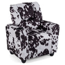 Kids Recliner Chair Push Back Toddler Reclining Armchair with Cup Holder