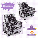 Kids Recliner Chair Push Back Toddler Reclining Armchair with Cup Holder