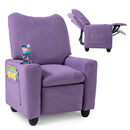Kids Recliner Sofa with Adjustable Footrest and Cup Holder