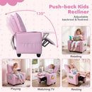 Kids Recliner Chair with Cup Holder and Adjustable Backrest