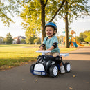 Kids Ride On Car Sliding Toy with Music and Under-Seat Storage