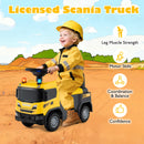 Kids Ride On Push Car Licensed SCANIA Truck Toy with Steering Wheel and Music