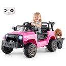 Kids Ride On UTV Car with Detachable Trailer 12V Battery Powered Ride On Truck