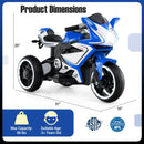 Kids Ride on Motorcycle 6V Battery Powered Mini Electric Motorbike with LED Lights