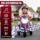 Kids Ride on Motorcycle 6V Battery Powered Mini Electric Motorbike with LED Lights