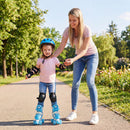 Kids Roller Skates 4 Sizes Adjustable with Light-up Wheels for Toddler Aged 3-4 (XS)