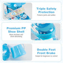 Kids Roller Skates 4 Sizes Adjustable with Light-up Wheels for Toddler Aged 3-4 (XS)