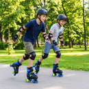 Kids Roller Skates for Girls Boys Teens 4 Sizes Adjustable Quad Skates with Light-up Wheels