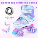 Kids Roller Skates for Toddlers Ages 7-9 with 4 Light up Wheels
