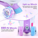 Kids Roller Skates for Toddlers Ages 5-7 with 4 Light-up Wheels