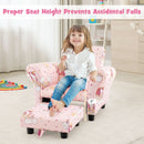 Kids Single Sofa with Cute Patterns Ergonomic Backrest and Armrests