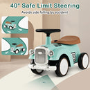Kids Sit to Stand Vehicle with Working Steering Wheel and Under Seat Storage