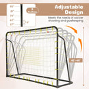 2-in-1 Kids Soccer Rebounder and Soccer Goal with Adjustable Height