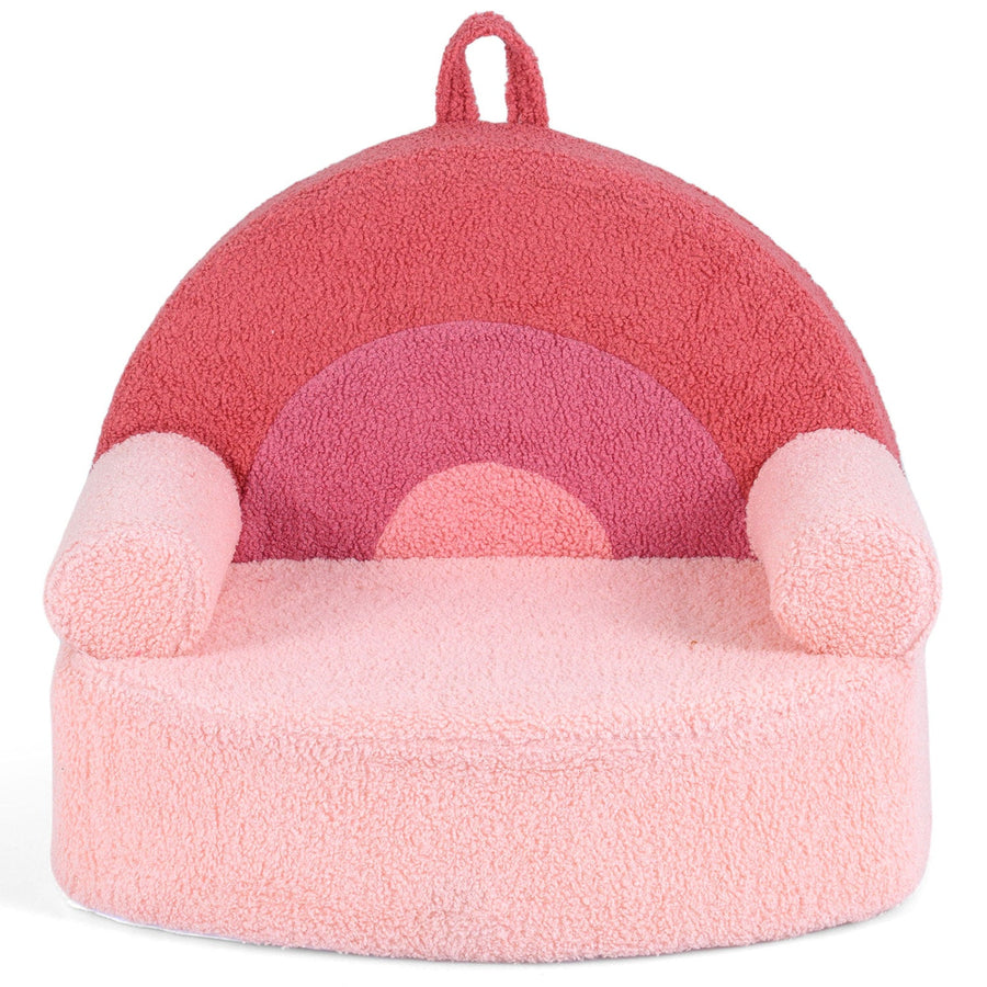Kids Sofa Toddler Foam Couch with Soft Fleece Fabric Cover