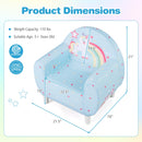 Kids Sofa with Breathable Spandex Fabric and High-density Sponge Filling for Boys and Girls