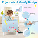 Kids Sofa with Breathable Spandex Fabric and High-density Sponge Filling for Boys and Girls