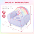 Kids Sofa with Breathable Spandex Fabric and High-density Sponge Filling for Boys and Girls
