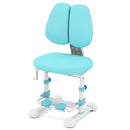 Kids Study Chair with Adjustable Double Backrest and Footrest