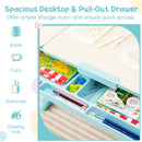 Height-Adjustable Kid's Study Desk and Chair Set