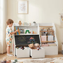Kids Toy Storage Organizer with Flip-Up Blackboard