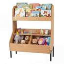 Kids Toy Storage Organizer with Bookshelf and Bins