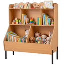 Kids Toy Storage Organizer with 5 Cubes and Bookshelf