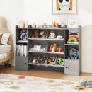 Kids Toy Storage and Bookshelf with Boxes and Open Shelves