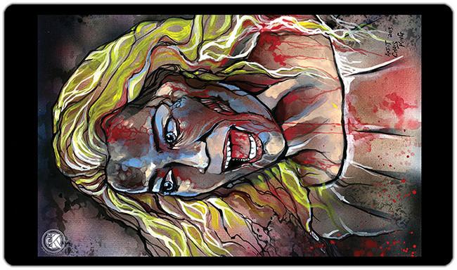Screaming Zombie Playmat