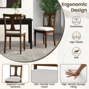 Set of 2 Kitchen Dining Chair with Linen Fabric and Storage Space
