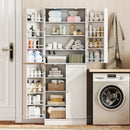 Kitchen Pantry Cabinet 65.5 Inch Freestanding Tall Buffet Cupboard