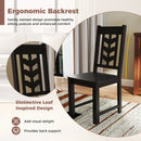 Kitchen Side Dining Chair Set of 2 with Rubber Wood Frame