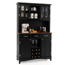 Wood Buffet Hutch Cabinet with 3 Large Drawers