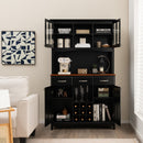 Wood Buffet Hutch Cabinet with 3 Large Drawers