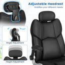 Kneading Massage Office Chair with Adjustable Headrest-Black