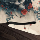 Skull and Red Roses Playmat