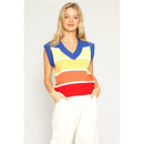 Knit Vest Retro Stripe [Available in XL Only]