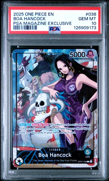 Boa Hancock PSA Magazine Exclusive OP07-038 PSA 10