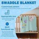 Personalized Panda Baby Swaddle & Hat Set | Custom Name Gift