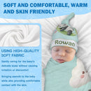 Personalized Panda Baby Swaddle & Hat Set | Custom Name Gift