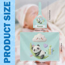 Personalized Panda Baby Swaddle & Hat Set | Custom Name Gift
