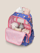 Miffy Flower Fields Zealous Diaper Bag Backpack - Blue & Orange
