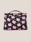 Hello Kitty® × JuJuBe Cherry Blossoms Bestie Small Messenger Handbag, Backpack — Black and Pink